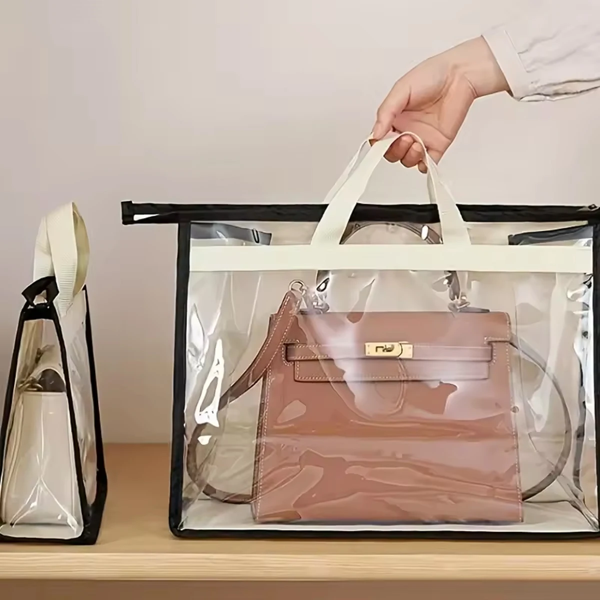 Dust Bags Clear Purse Storage Organizer For Closet