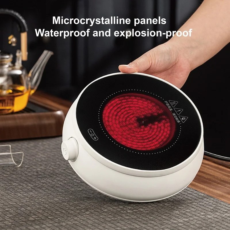 110V/220V Smart Electric Ceramic Stove Multifunctional Tea Stove 800W Mini Coffee Electric Hot Plate 8 Gear Mute Water Boiler 5