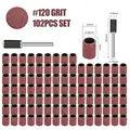 102pcs 120 Grit 1l4