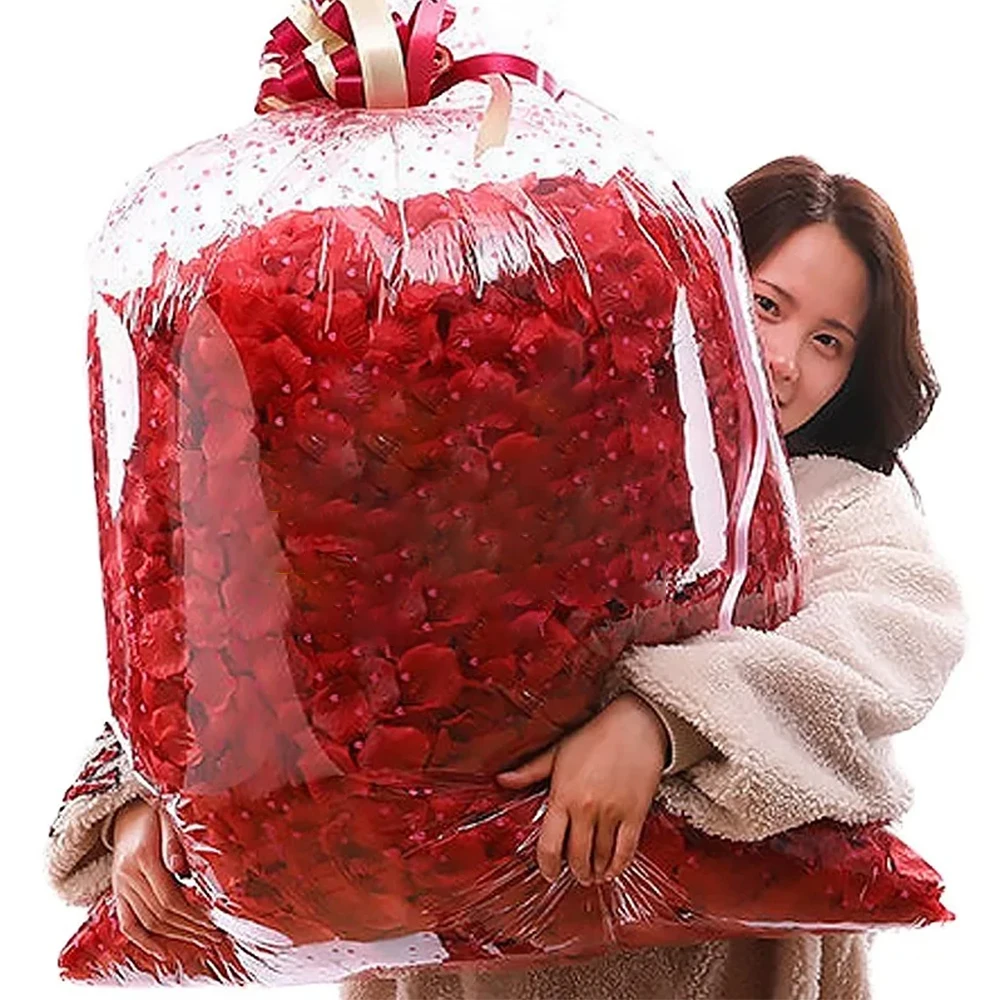 1000 Pcs Artificial Rose Petals for Valentine's Day Romantic Night Wedding Decoration Room Party Table Arrangement Fake Petals