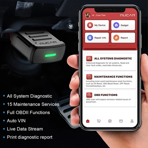 MUCAR BT200/BT200 Pro obd2 블루투스 진단 도구 전체 시스템 진단 오일 sas 15 모든 자동차 코드 리더 용 obd 2 스캐너 재설정 2