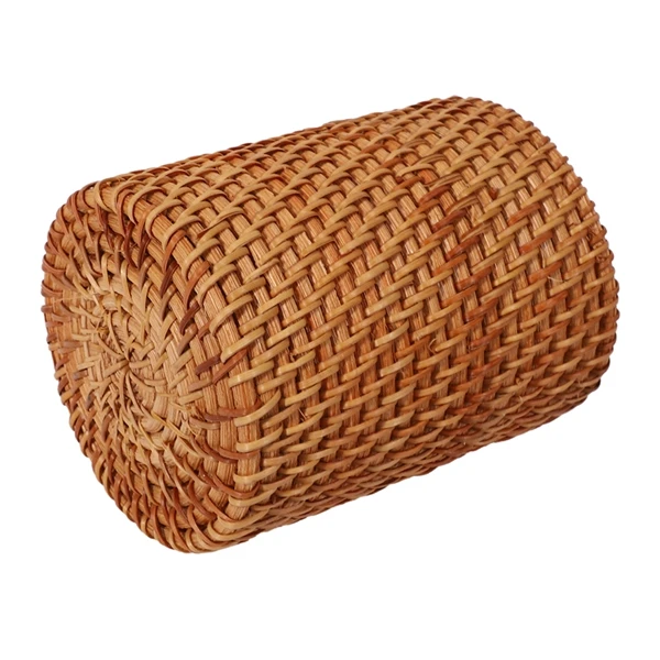 Rattan Chopsticks Tube Shovel Spoons Bucket Dinner Knives Forks Tableware Storage Box Home Storage Baskets Organizer 5