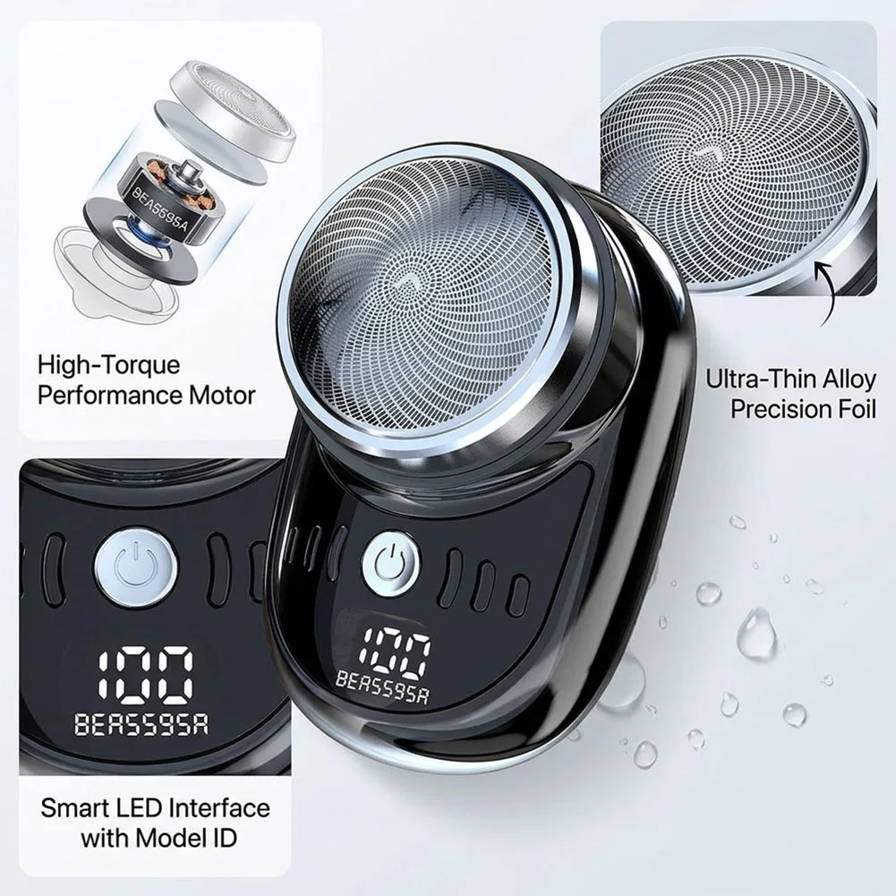 Portable Mini Electric Travel Shaver For Men Pocket Size Micro USB Rechargeable Painless Cordless Trimmer Knife Face_voghion.com