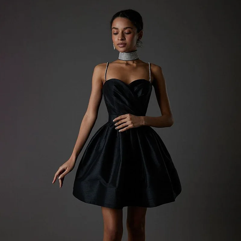 여성용 섹시한 민소매 스파게티 스트랩 미니 원피스, Y2k 레트로 파티 나이트 드레스, 우아한 이브닝 원피스 복장 