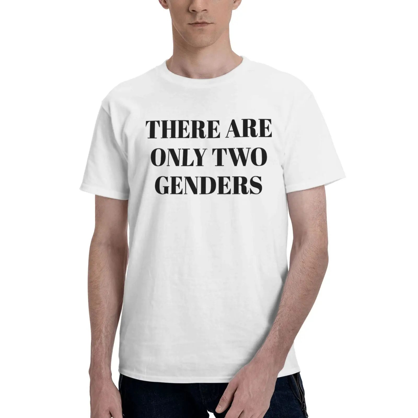 Men's There are only 2 Genders T-Shirt Conservative Tee Shirt Papa dad  Grandpa Gift tee Shirt 