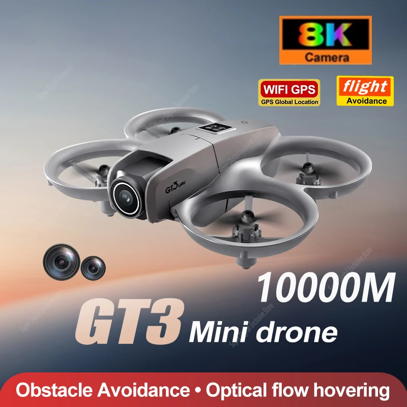 โดรนพับได้ 8K กล้องคู่ บินไกล 10,000 เมตร หลบสิ่งกีดขวาง