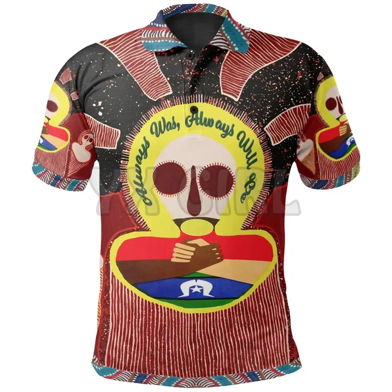 

2024 Summer shirts women for men Australia Aboriginal and Torres Strait Islander 3D printed Short sleeve t shirts Tops camisas