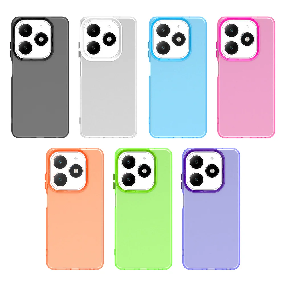 Translucent Candy Color Matte Shockproof Protective Bumper Case