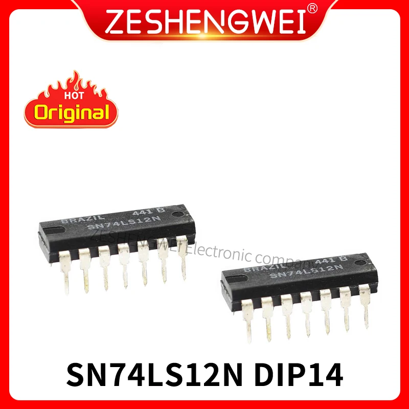 

5PCS/LOT SN74LS12N 74LS12 DIP-14 Three input three NAND gate In Stock NEW original IC