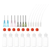CQMF-1 Oz Precision Applicator Bottles, 8Pcs 30Ml Needle Tip Squeeze Bottle Small Squeeze Bottles Mini Needle Bottle Caps 1