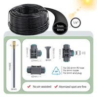 Écran LCD intelligent indépendant à double Zone, minuterie d'arrosage de jardin, Kit de pulvérisation d'atomisation, système de refroidissement par brume, contrôleur d'irrigation 2