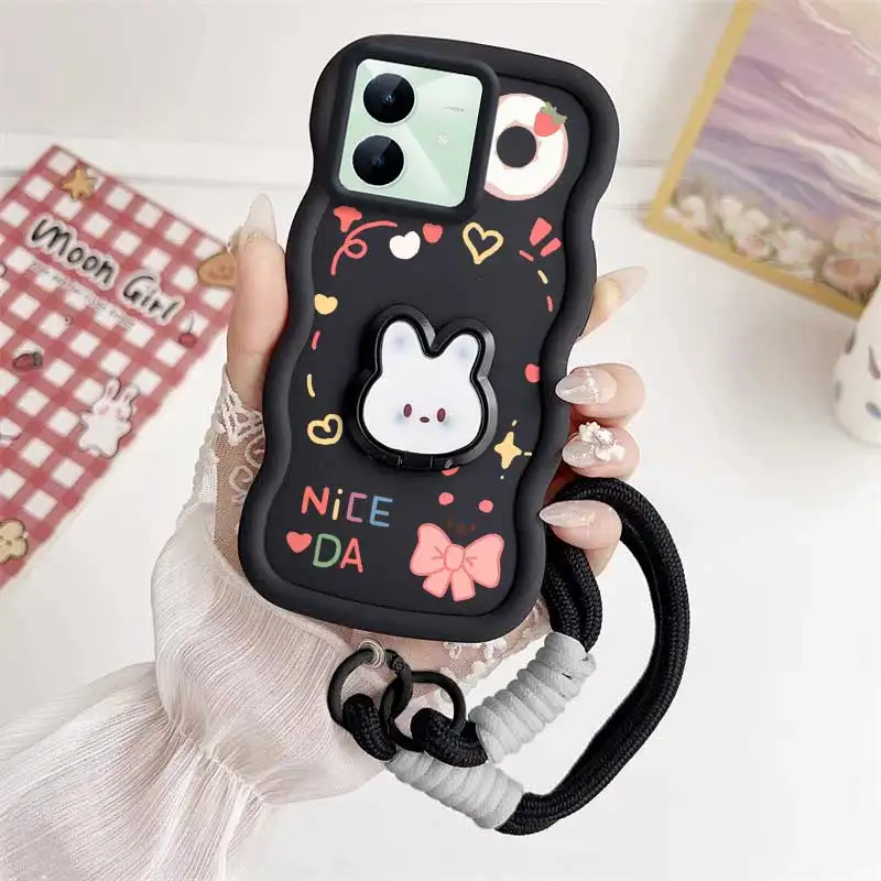 Lucky Day Phone Case Set with Lanyard & Rabbit Stand