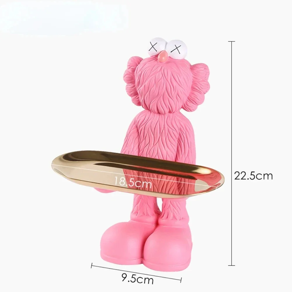 

High end Nordic style violent bear statue office decoration, living room jewelry tray, resin sculpture craft, holiday gift