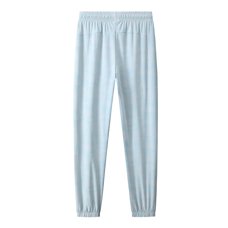 Spring Autumn Women's Elastic High Waisted Solid Pockets with Drawstring and Pleated Harlan Lantern Sports Trousers Pants