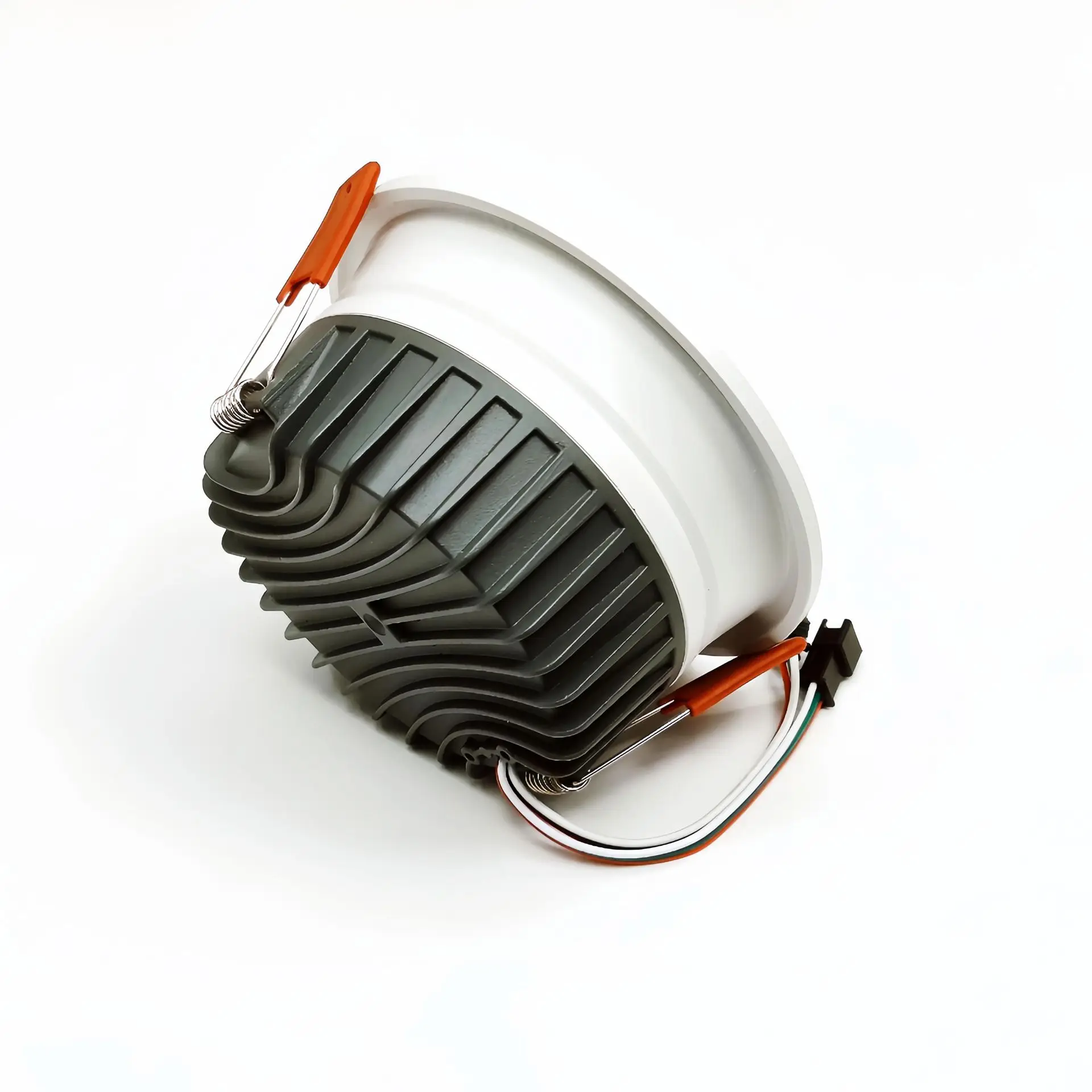 8W/10W/12W/20W DC24V WS2811 RGBIC 주소 지정 가능 LED 스마트 픽셀 다운라이트 실내용 3핀 JST 입출력 30도