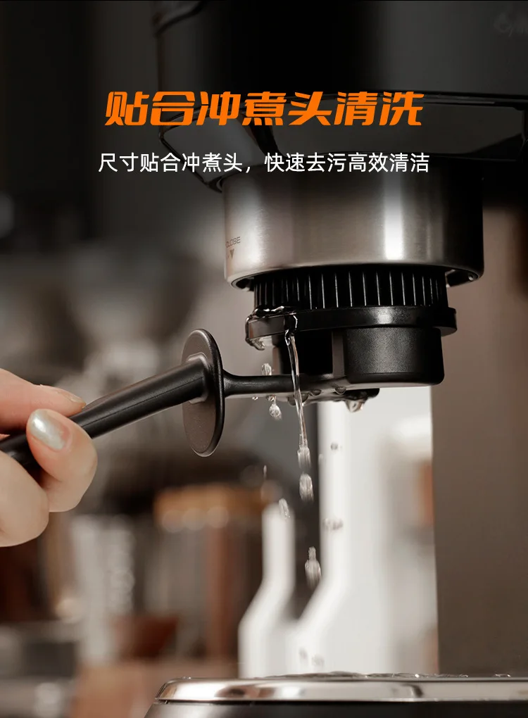 Description Picture 4 of itemCoffee machine cleaning brush semi-automatic boiling head cleaning brush filter head nylon plastic soft silicone wool