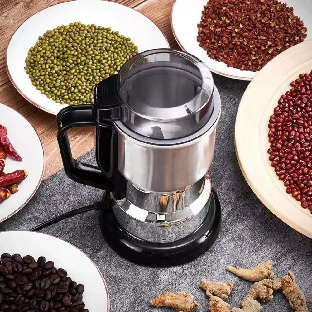 600/300ml Electric Coffee Beans Grinder Multifunction Electric Grinder Stainless Steel Spices Mill Cereal Grains Grinder Machine