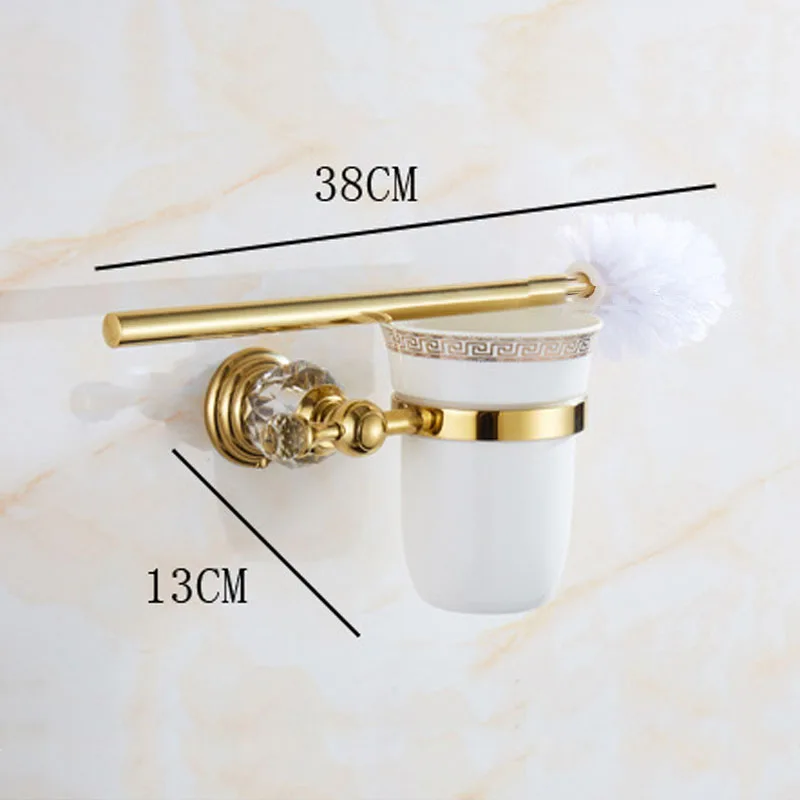 Toilet Brush Holder Square Design Bathroom Accessories Wall Mounted Matte Black Stainless Steel Bathroom Toilet Brush Holder with Brush