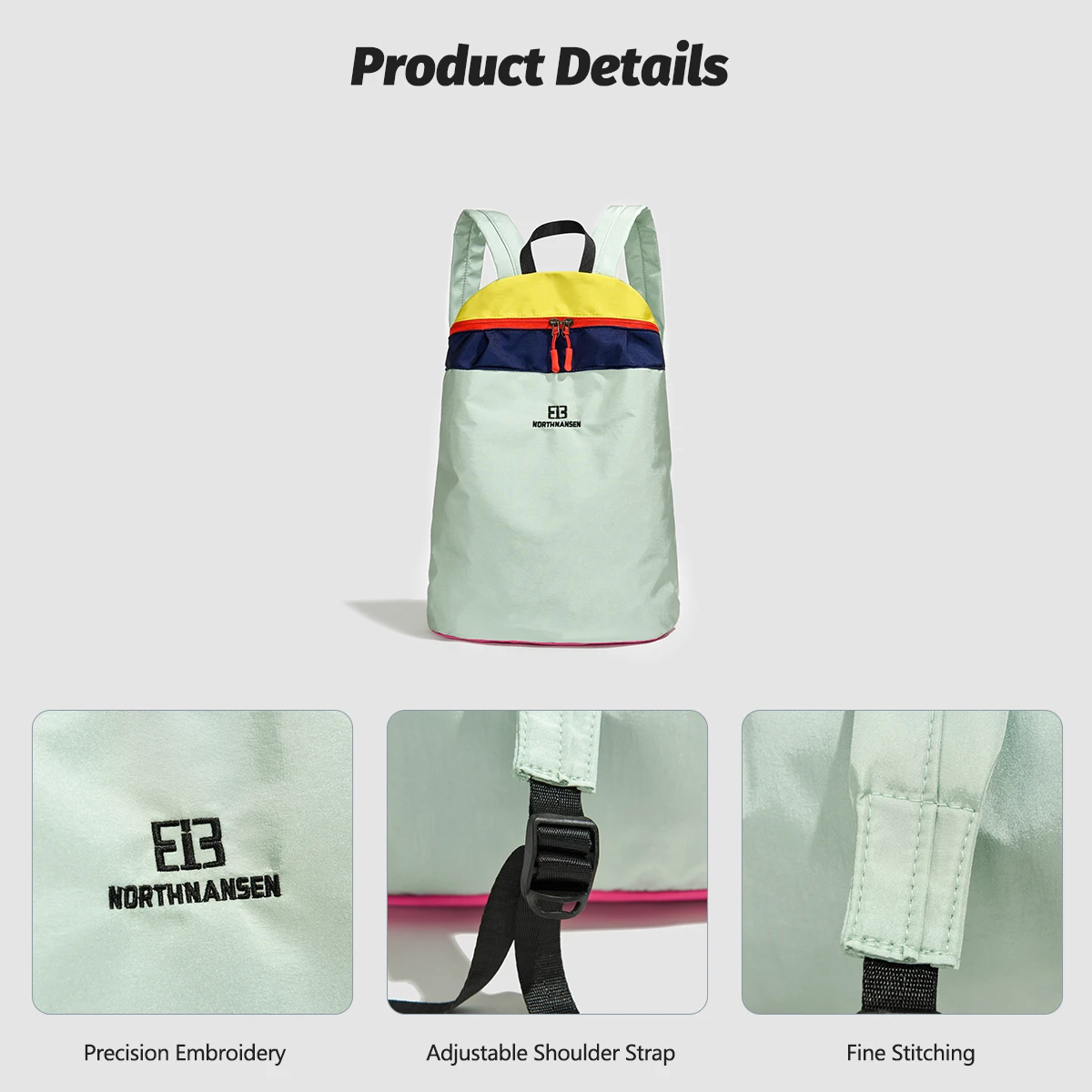 Contrast Color Outdoor Travel Backpack Ladies 2025 New College Student School Bag Fashion All-Match Lightweight Small Backpack