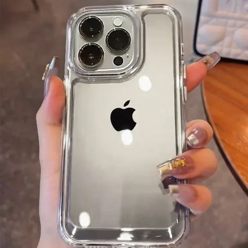 รูปสินค้า เคสกันกระแทกซิลิโคนใส ปกป้อง iPhone 15/16/17 และรุ่นอื่นๆ