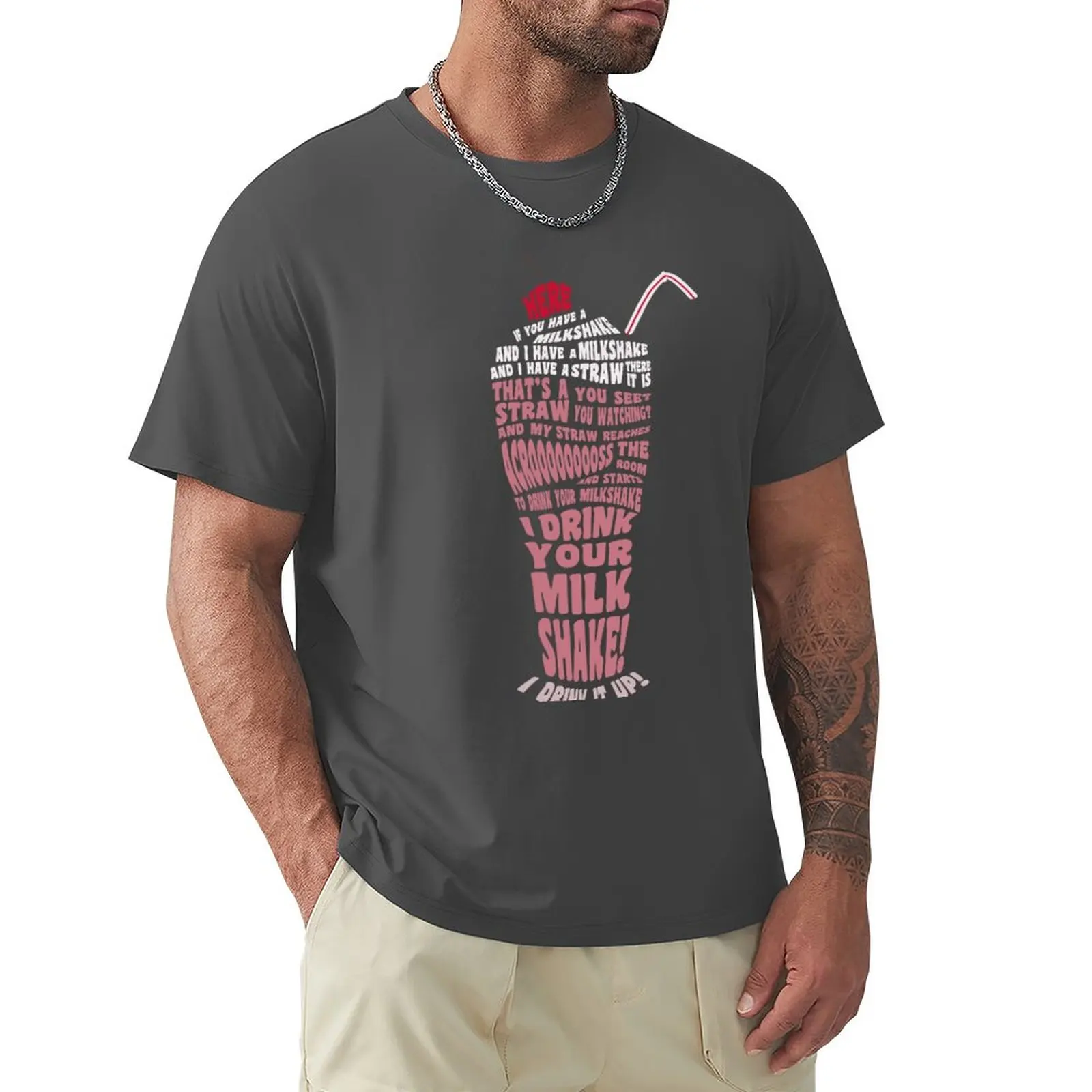 

DRAINAGE! T-Shirt anime quick drying shirt mens workout shirts