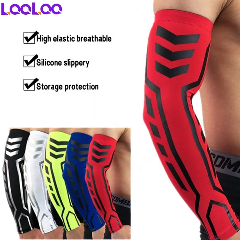 1Pcs Sports Compression Arm Sleeves/Warmers For Running Cycling Basketball Football Driving Men Women
