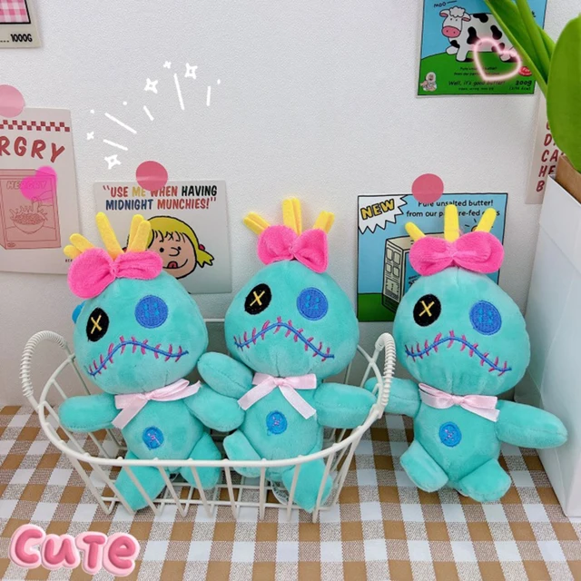 Disney Anime Scrump Plush Toys Cartoon Lilo and Stich Model Dolls Soft Stuffed Keychains Pendent Decoration Toys for Kids gift 4