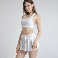 Nouveaux shorts pour femmes, jupes, taille haute, respirants, pantalons de sécurité d'été, jupes de sport, shorts de gym, de yoga, vêtements de sport 3
