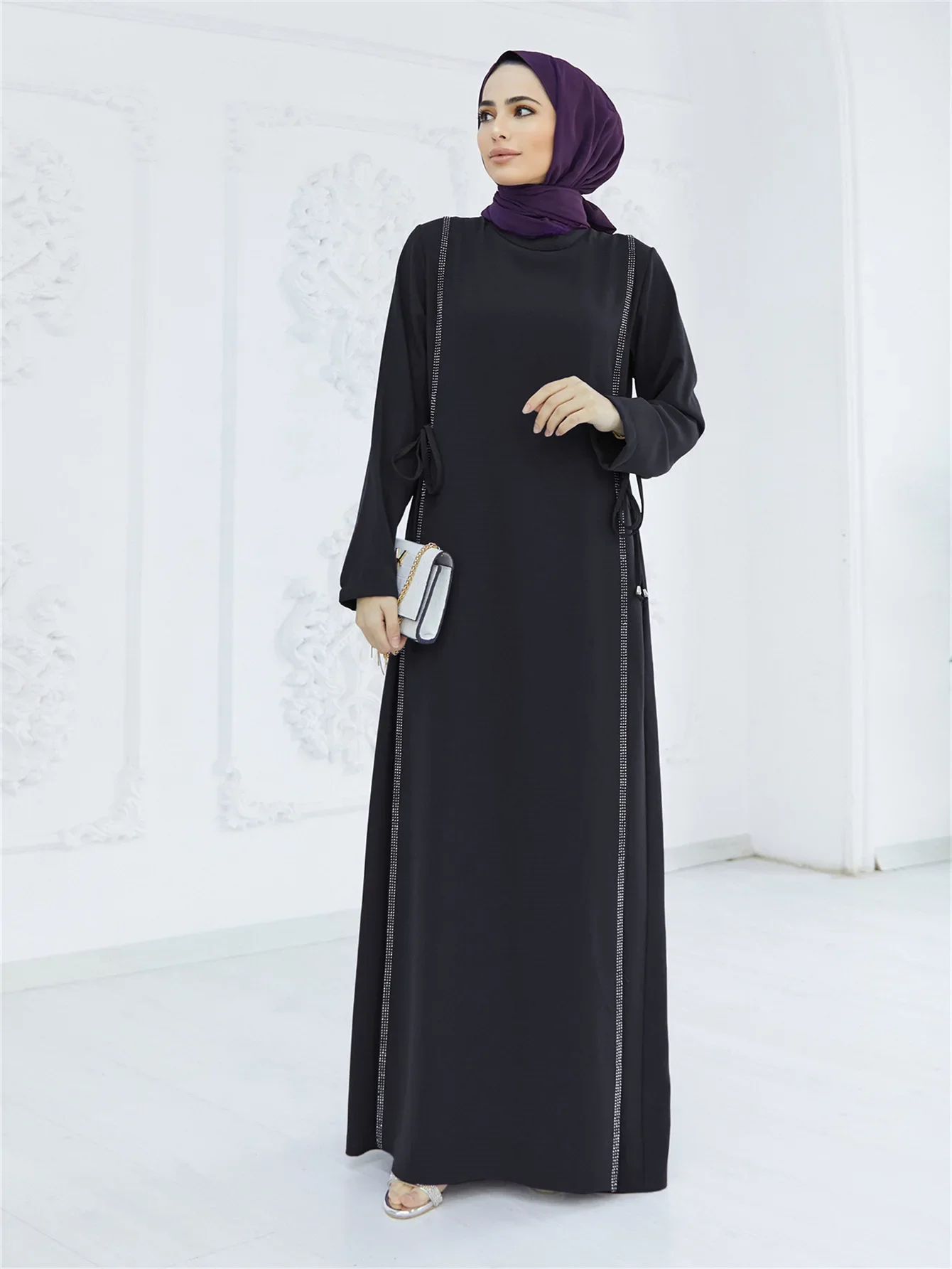 S14fab477c989452cb55b8ae114004a04r Eid Muslim Dress Women Abaya Kimono Kaftan Beading Hijab Dresses Jilbab Dubai Robe Khimar Dubai Islam Clothes Kebaya Abayas Mallzona