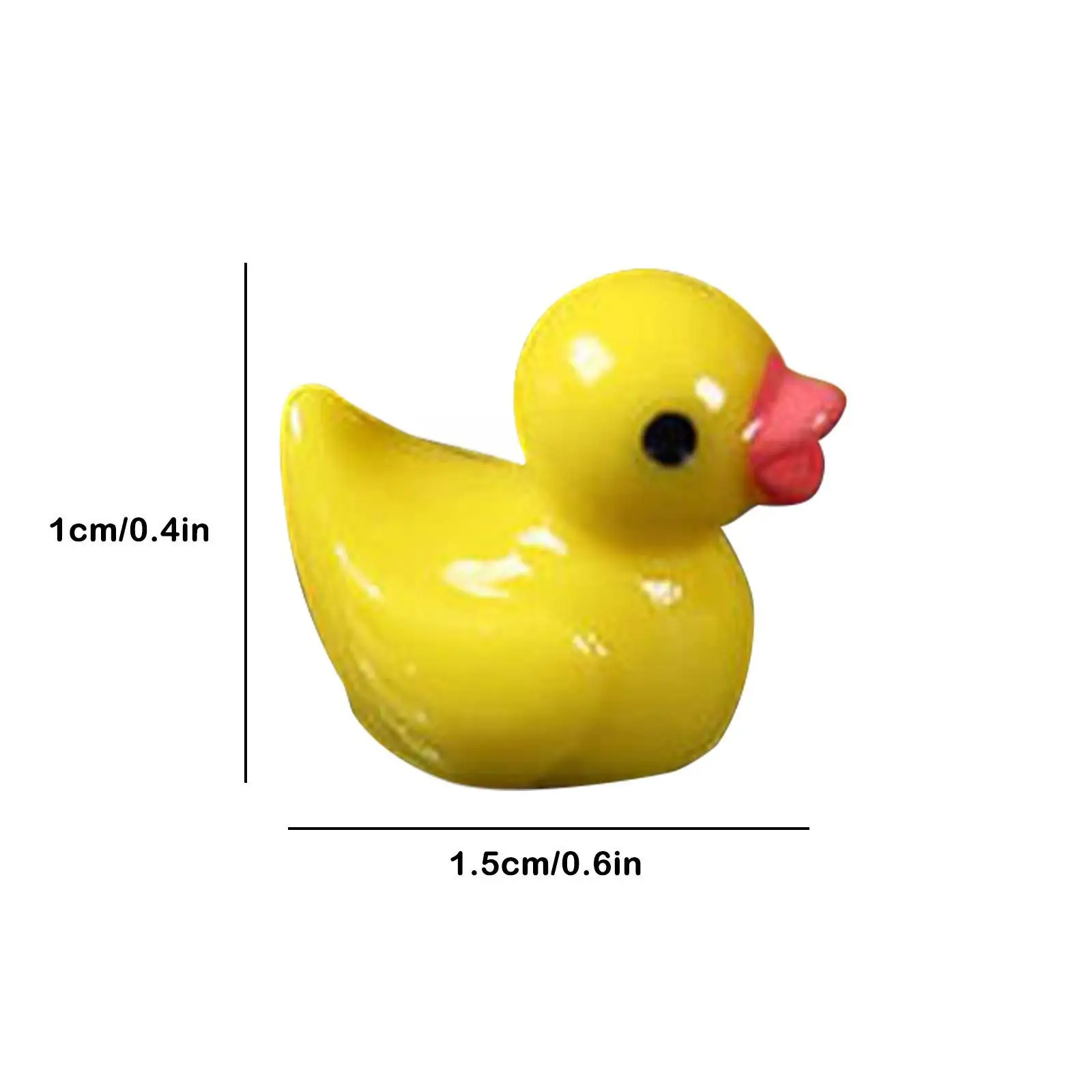 100/200 Pcs Mini Resin Ducks Ornament Yellow Tiny Duckies Miniature Decor Fairy Garden Aquarium Landscape Charact K0v0