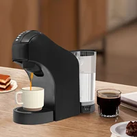 Machine à café à capsules électrique 1400W, cafetière à portion individuelle, compatible avec plusieurs capsules, machine à expresso 15 bars avec réservoir d'eau amovible, machine à café compacte pour la maison, le bureau, le dortoir et les petites cuisines 3