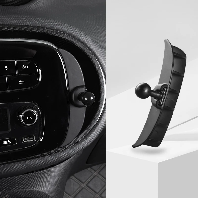 For Smart 453 Fortwo Forfour Car Styling Mobile Phone Holder Air Vent Clip Radio Navigation Bracket Rotatable Support Accessory
