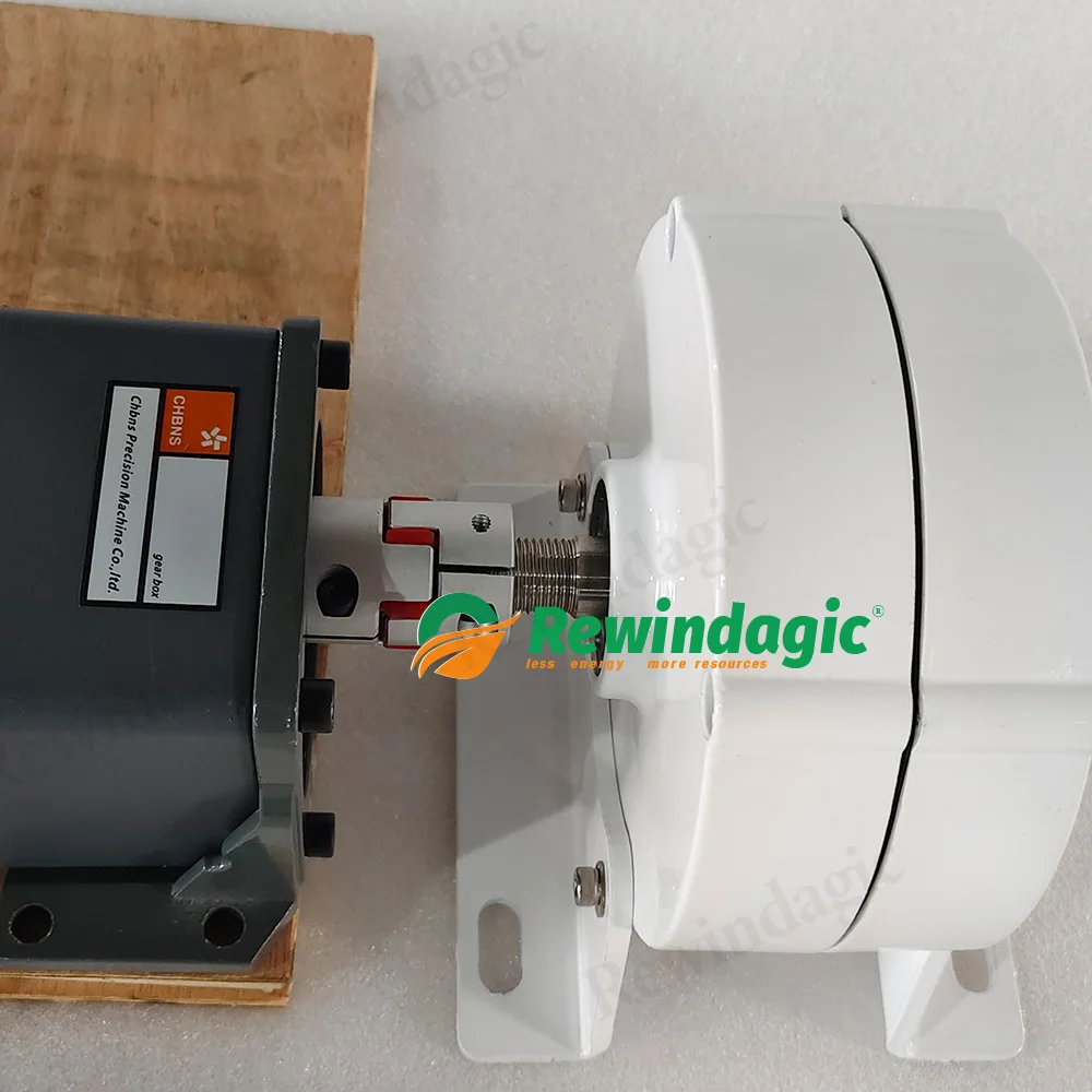 Low Noise 800W 3KW 12V 24V Single Phase DC Electric Motor Output 3Phase AC Permanent Magnet Generator With Motor Set DIY Home