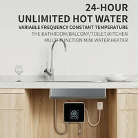 7500W électrique instantané chauffe-eau sans réservoir télécommande salle de bain Thermostat instantané chauffage douche panneau tactile 6