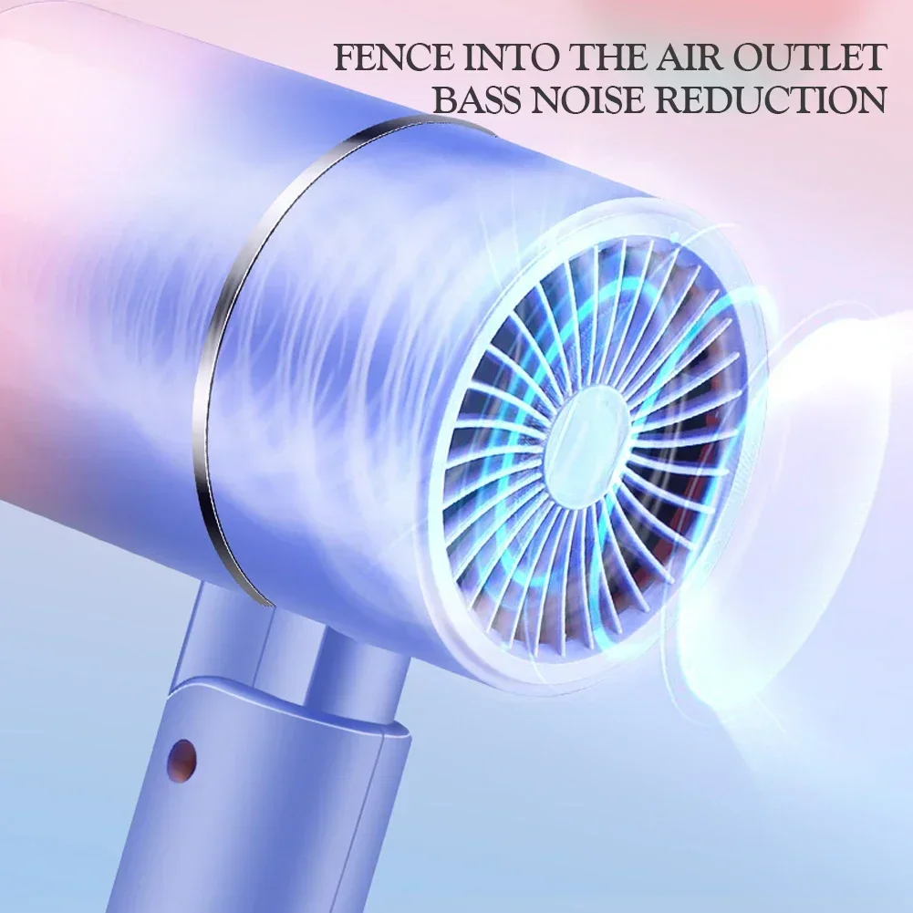 Mini Folding Hairdryer 220V-240V 550W with Carrying Bag Hot Air Anion Hair Care for Home Travel Hair Dryer Dormitory Blow Drier