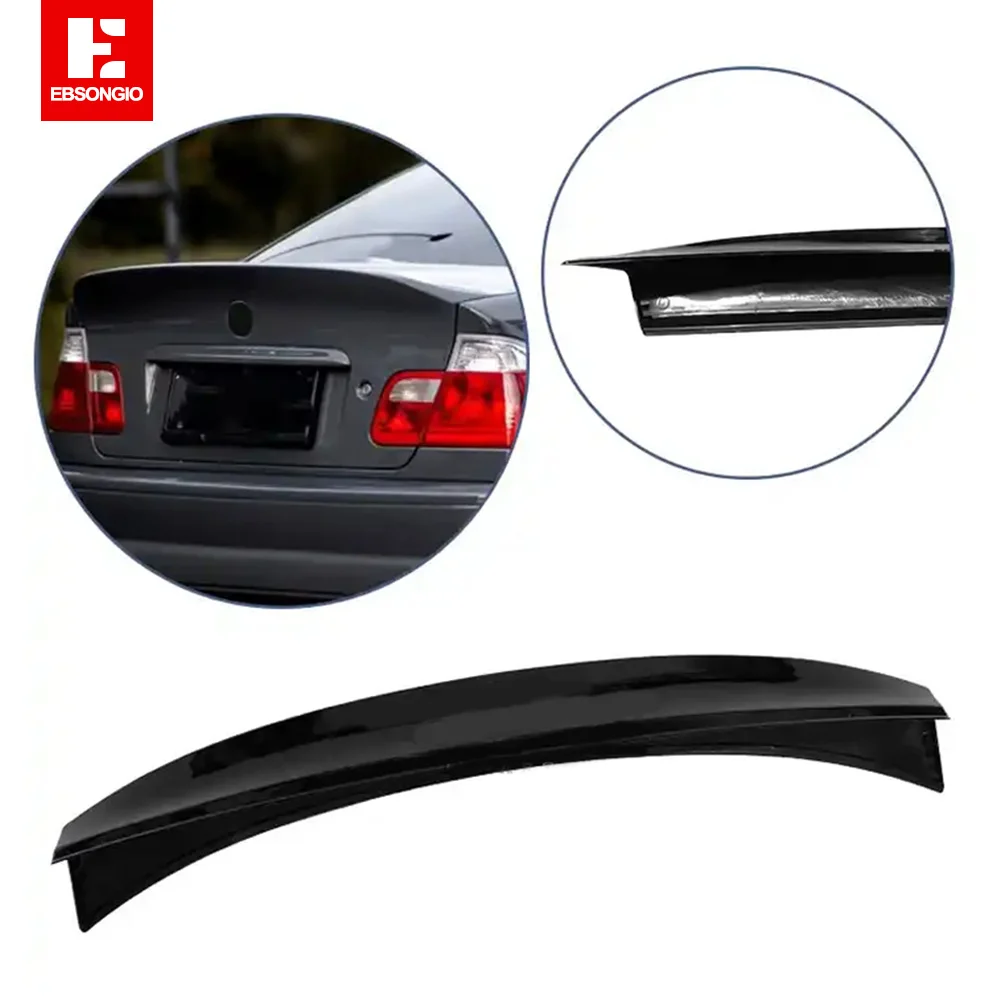 

CSL Style ABS Plastic Rear Trunk Lip Spoiler For BMW 3 Series E46 M3 316i 318i 320i 323i 325i 328i 330i Sedan 1998-2006