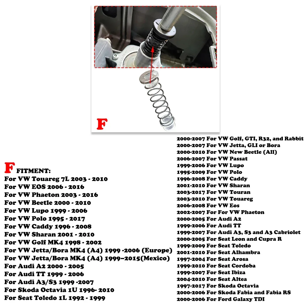 Getriebe-Reparatursatz für VW Audi Seat Skoda MT Trans Shifter First Gear Getter Reverse Lever Change Selector Linkage Bushes Spring – Detail 5