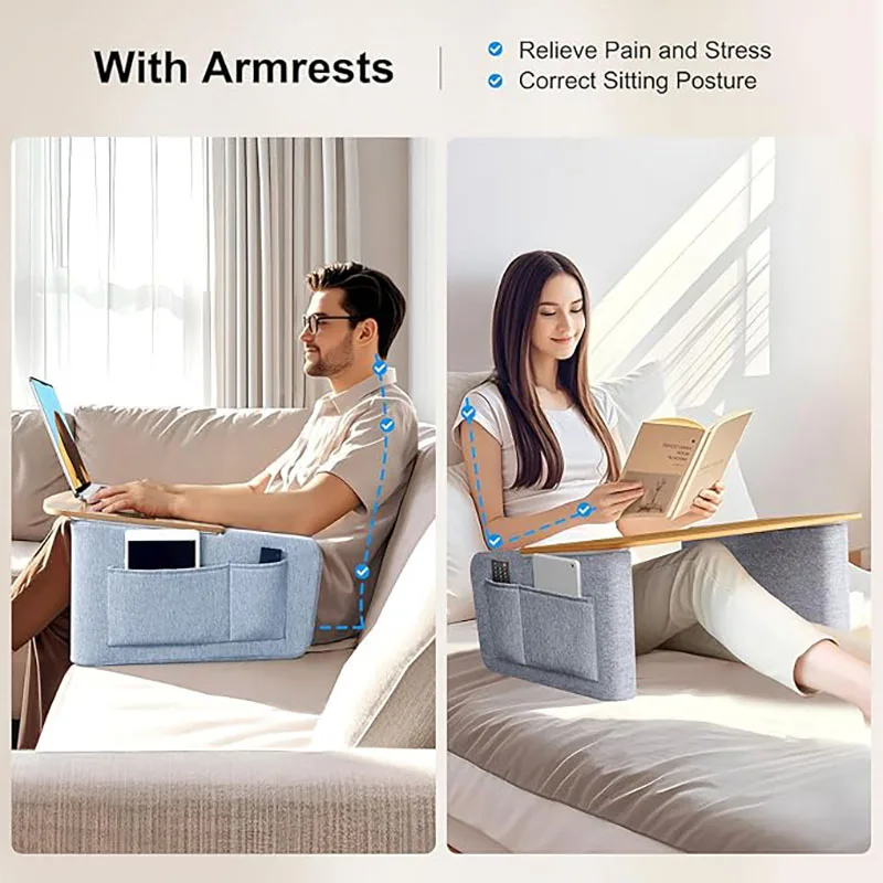 HPERGO Ergonomic Comfortable Removable Bed Table Laptop Desk Bed Table Desk Reading Pillow for Lap With Tablet laptop laptop stand