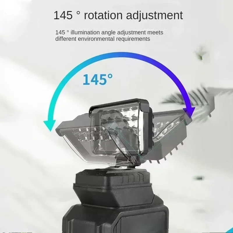 Portable Spotlights Cordless Outdoor Work Fishing Handheld Emergency Tool Light 3/4/5/8Inch Led Light Fit Dewalt 18V Battery