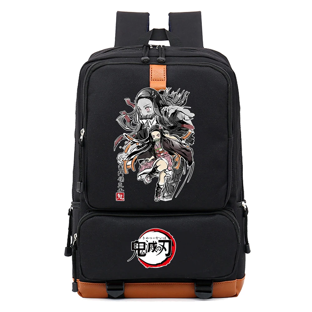 Anime Demon Slayer Douma Schoolbag Backpack Laptop Teens Student Book Bag Gift 5