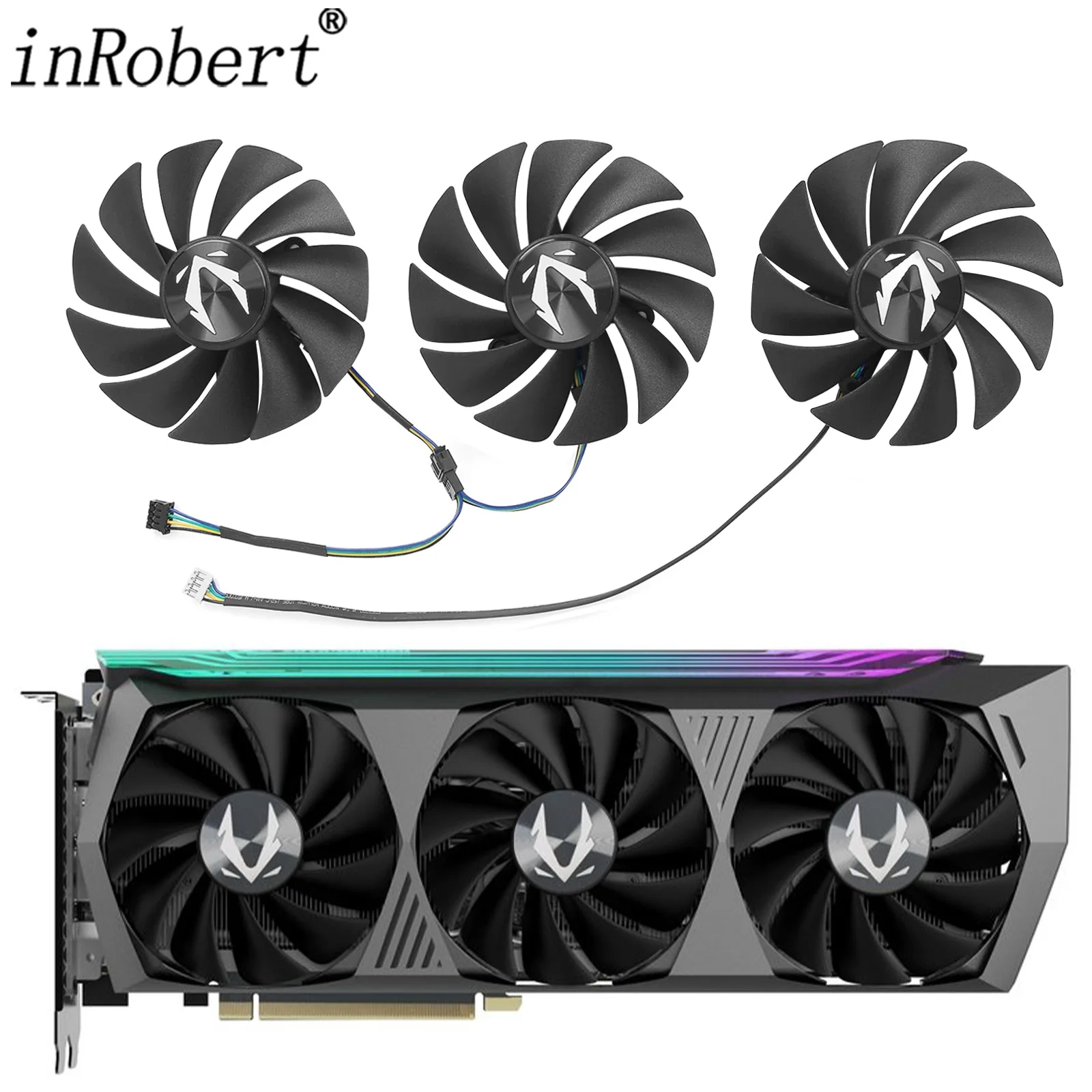 Zotac geforceのビデオカードファン,rtx 3080 3090 3070ti 3080ti,コア 