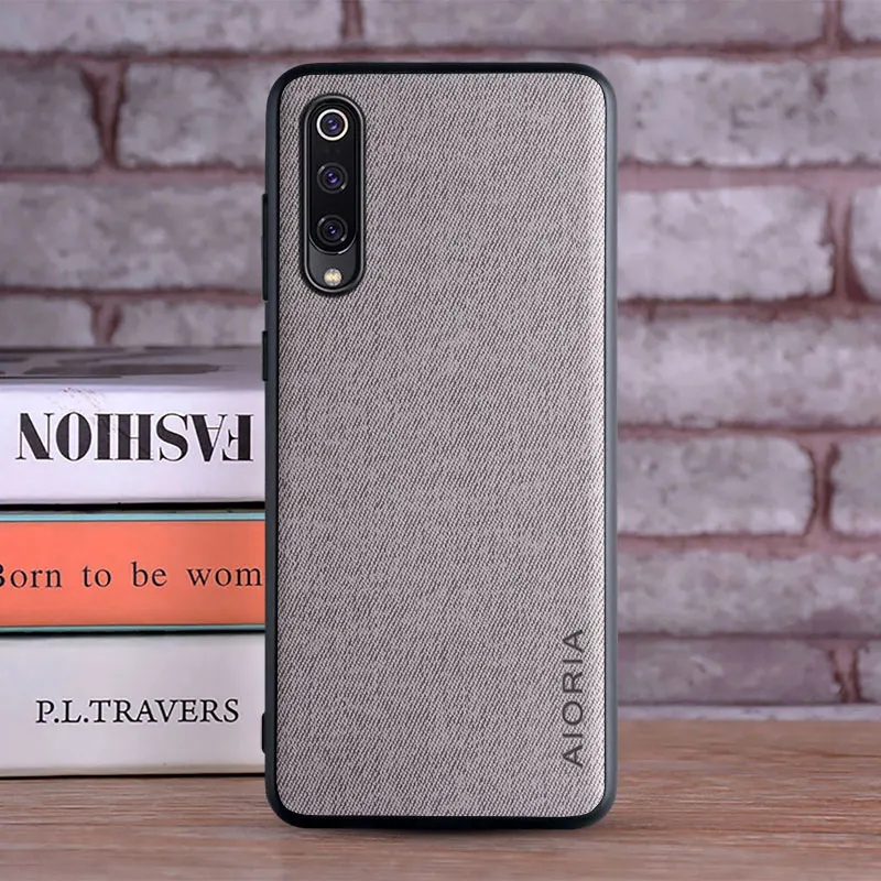 Textile Case for Xiaomi mi9 Lite mi 9 SE Soft TPU with Hard PC 3in1 material perfect touching feel 5