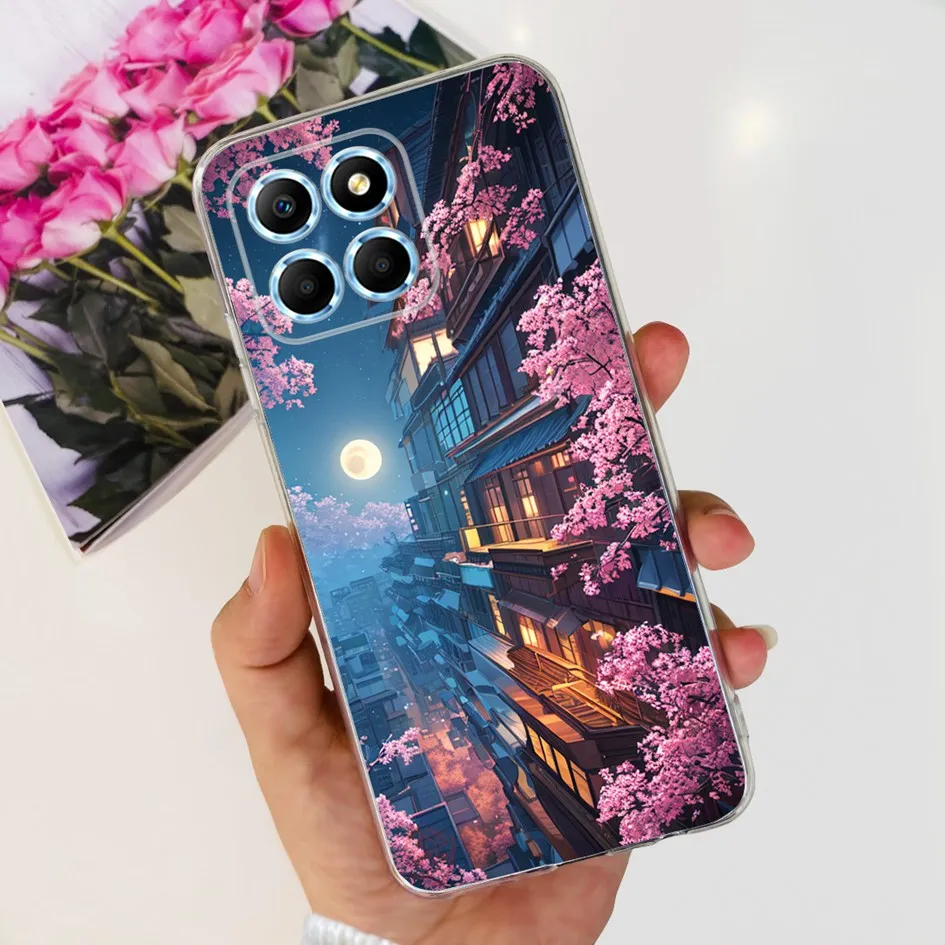 Fashion Butterfly Flower Soft Silicone Shockproof Phone Case Cover