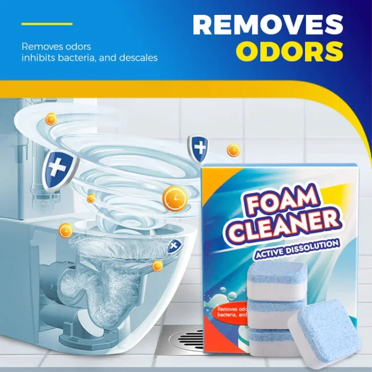 

toilet effervescent tablet Automatic Powerful Toilet Foam Cleaner Remover Urine Stains Deodorizer Yellow Dirt Toilet Cleaning To