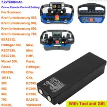  Cameron Sino 2000mAh Battery for Scanreco BS590,EA2512,FBS590,Kranfunksteuerung 590,592,790,960,Marrel 500,RC400,RC590,RC960 