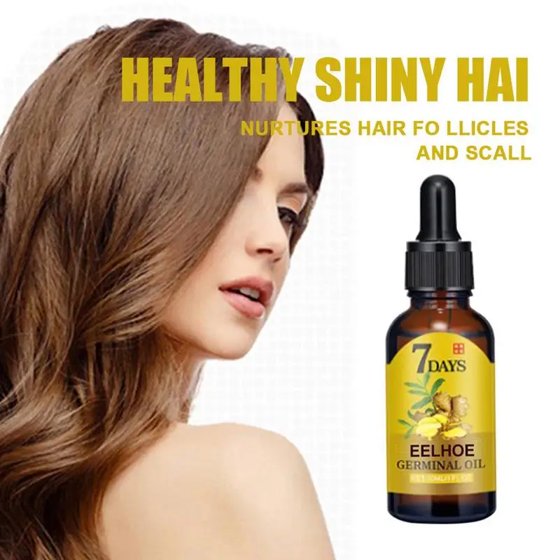 Fast Hair Growth Men Women Ginger Growth Hair Oil Anti Hair Loss Scalp Serum Products Beauty Health images - 6