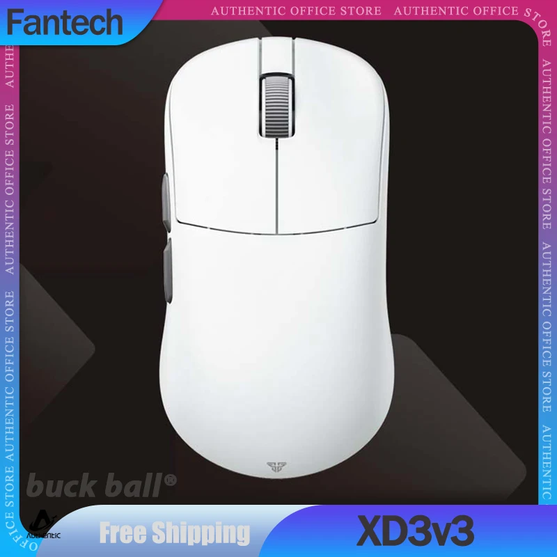 

Геймерская мышь FANTECH XD3v3, Беспроводная Bluetooth-мышь с 3 режимами, оптический сенсор, легкая, для киберспорта PAW3395, аксессуары для игр, подарки