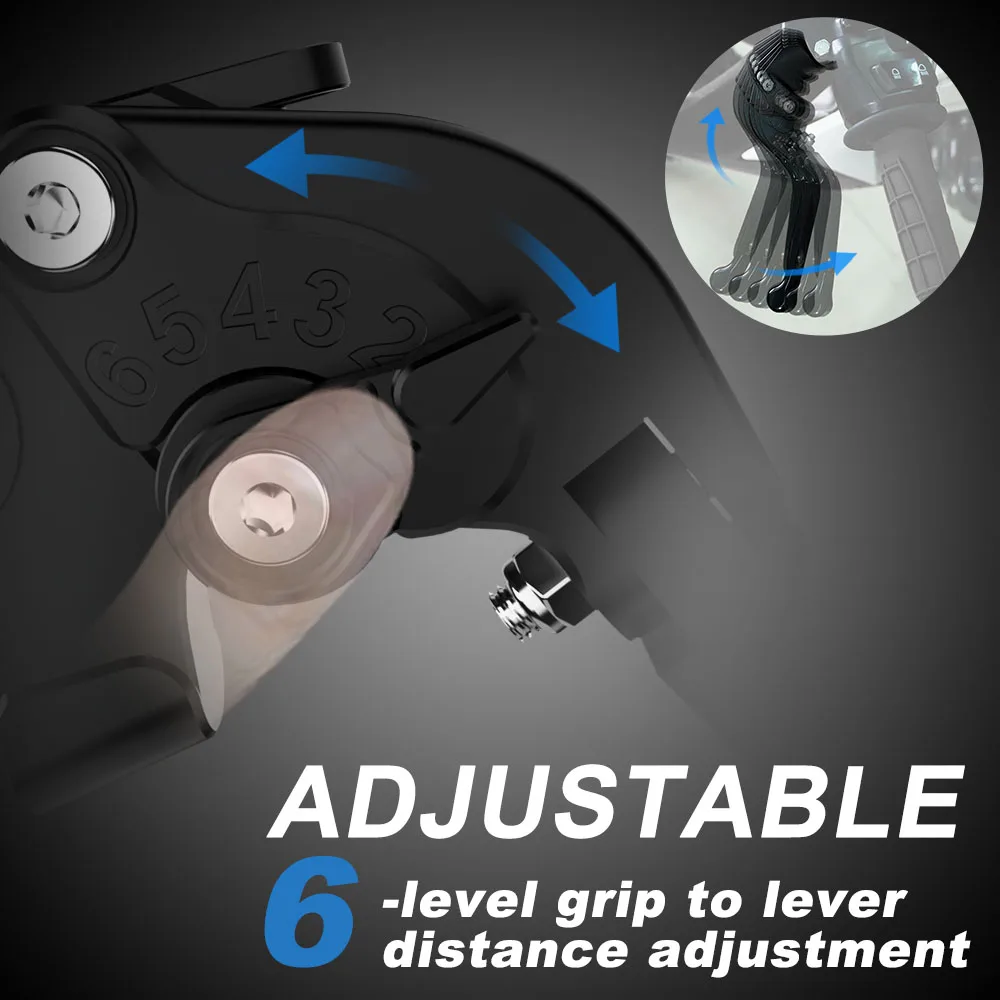 조절 가능한 확장형 접이식 브레이크 클러치 레버, 스즈키 GSX-R1300 하야부사 2008-2014 2015 2016 2017 2018 오토바이 적합