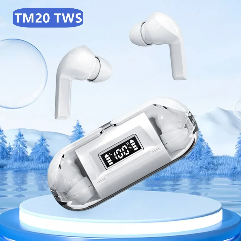 

TWS-наушники TM20 Беспроводные с сенсорным экраном и шумоподавлением