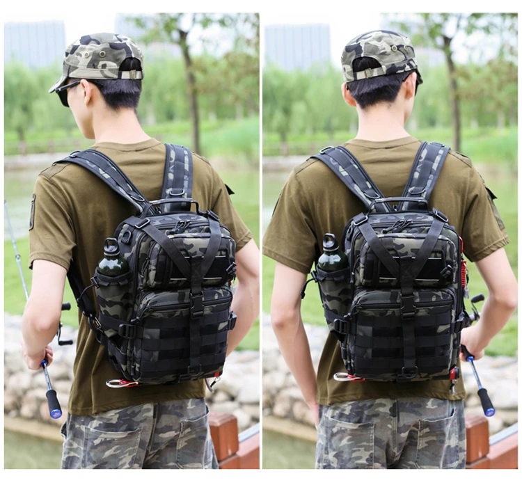 

Outdoor Fishing Backpack Tactical Backpacks Men Army Molle Bags Waterproof Bag Climbing Camping Hiking Travel Fishing Goods